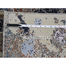 Load image into Gallery viewer, 8&#39;x10&#39; Abstract Design Wool and Silk Hand-Knotted Oriental Rug FWR275736