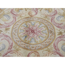 Load image into Gallery viewer, 8&#39;x10&#39; Hand-Knotted Thick And Plush Savonnerie Napoleon III Design Oriental Rug FWR280668