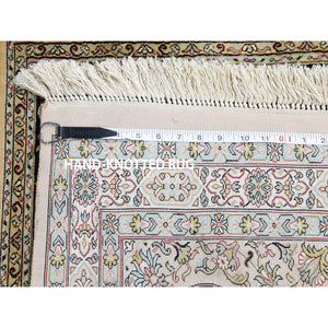 12'x17'4" Kashmir Pure Silk 576 KPSI Panel Design Mansion Size Hand-Knotted Oriental Rug FWR281472