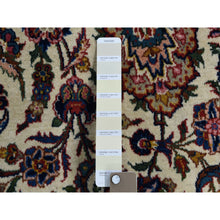 Load image into Gallery viewer, 8&#39;10&quot;x12&#39;2&quot; Ivory Antique Persian Kashan Full Pile Exc Condition Pure Wool Hand Knotted Oriental Rug FWR286206