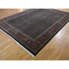 Load image into Gallery viewer, 9&#39;x12&#39;3&quot; Herati Fish Design 175 KPSI Hand Knotted Wool And Silk Oriental Rug FWR290832