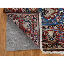Load image into Gallery viewer, 4&#39;8&quot;x7&#39; Blue Vintage Persian Qum Full Pile Exc Condition Hand Knotted Oriental Rug FWR292236