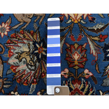 Load image into Gallery viewer, 4&#39;8&quot;x7&#39; Blue Vintage Persian Qum Full Pile Exc Condition Hand Knotted Oriental Rug FWR292236