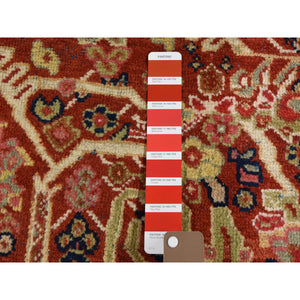 4'1"x6'7" Red Antique Persian Mahal Exc Condition Hand Knotted Oriental Rug FWR294324