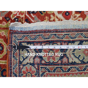 4'1"x6'7" Red Antique Persian Mahal Exc Condition Hand Knotted Oriental Rug FWR294324