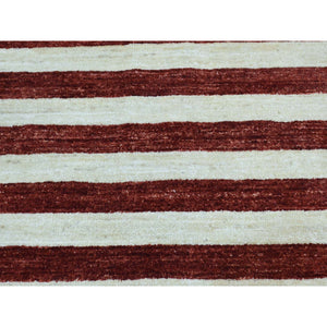2'5"x4' Hand Knotted Pure Wool Peshawar American Flag Wall Hanging Rug FWR294372