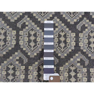 11'9"x15' Gray Oversized All Over Paisley Design Turkish Knot Oushak Hand Knotted Oriental Rug FWR298620