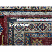 Load image into Gallery viewer, 2&#39;10&quot;x20&#39;1&quot; Super Kazak Red Geometric Design Pure Wool Hand-Knotted XL Runner Oriental Rug FWR300390