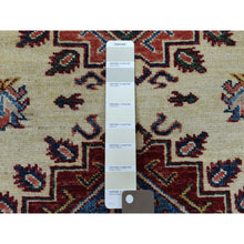 Load image into Gallery viewer, 2&#39;9&quot;x19&#39; Ivory Super Kazak Geometric Design XL Runner Pure Wool Hand-Knotted Oriental Rug FWR303876