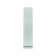 Load image into Gallery viewer, 2&#39;8&quot;x15&#39;9&quot; White Wash Peshawar Pure Wool Hand-Knotted Oriental XL Runner Rug FWR304752