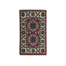 Load image into Gallery viewer, 2&#39;x3&#39; Red Kazak Geometric Design Pure Wool Hand-Knotted Oriental Rug FWR304824