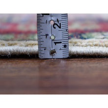 Load image into Gallery viewer, 2&#39;x2&#39;10&quot; Ivory Geometric Design Kazak Pure Wool Hand-Knotted Oriental Rug FWR305100
