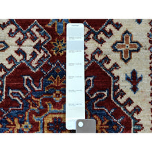 Load image into Gallery viewer, 2&#39;8&quot;x4&#39;7&quot; Ivory Super Kazak Pure Wool Geometric Design Hand-Knotted Oriental Rug FWR305358