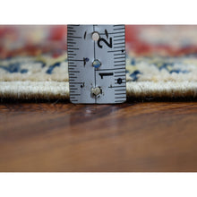 Load image into Gallery viewer, 2&#39;8&quot;x4&#39;7&quot; Ivory Super Kazak Pure Wool Geometric Design Hand-Knotted Oriental Rug FWR305358