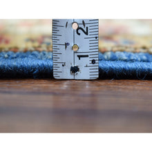 Load image into Gallery viewer, 2&#39;x3&#39;6&quot; Blue Super Kazak Pure Wool Geometric Design Hand-Knotted Oriental Rug FWR305490