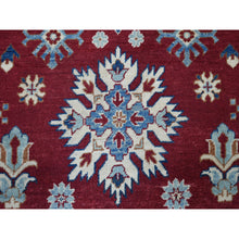 Load image into Gallery viewer, 4&#39;x5&#39;10&quot; Red Geometric Design Kazak Pure Wool Hand-Knotted Oriental Rug FWR306804