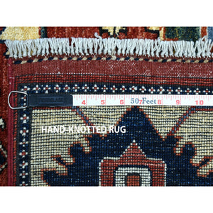 3'5"x4'9" Afghan Ersari Pure Wool Hand-Knotted Oriental Rug FWR307806