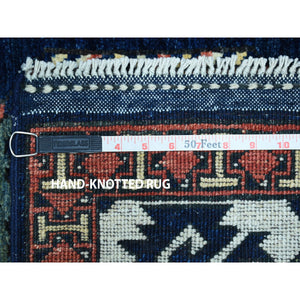 5'x6'3" Afghan Ersari Elephant Feet Design Pure Wool Hand-Knotted Oriental Rug FWR307830