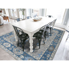 Load image into Gallery viewer, 8&#39;1&quot;x9&#39;9&quot; Soft Angora Pure Wool Gray Oushak Wool Foundation Hand-Knotted Oriental Rug FWR309654
