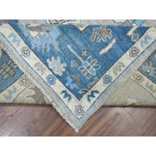Load image into Gallery viewer, 8&#39;1&quot;x9&#39;9&quot; Soft Angora Pure Wool Gray Oushak Wool Foundation Hand-Knotted Oriental Rug FWR309654