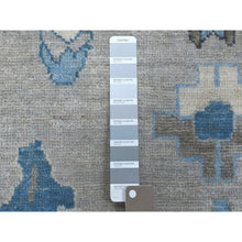 Load image into Gallery viewer, 8&#39;1&quot;x9&#39;9&quot; Soft Angora Pure Wool Gray Oushak Wool Foundation Hand-Knotted Oriental Rug FWR309654