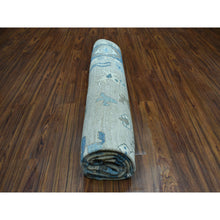 Load image into Gallery viewer, 8&#39;1&quot;x9&#39;9&quot; Soft Angora Pure Wool Gray Oushak Wool Foundation Hand-Knotted Oriental Rug FWR309654