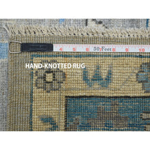 Load image into Gallery viewer, 8&#39;1&quot;x9&#39;9&quot; Soft Angora Pure Wool Gray Oushak Wool Foundation Hand-Knotted Oriental Rug FWR309654