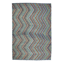 Load image into Gallery viewer, 10&#39;2&quot;x13&#39;4&quot; Colorful Afghan Kilim Pure Wool Hand Woven Oriental Rug FWR312540