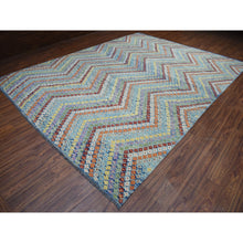 Load image into Gallery viewer, 10&#39;2&quot;x13&#39;4&quot; Colorful Afghan Kilim Pure Wool Hand Woven Oriental Rug FWR312540