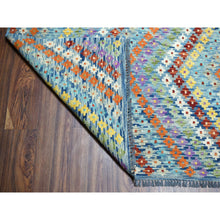 Load image into Gallery viewer, 10&#39;2&quot;x13&#39;4&quot; Colorful Afghan Kilim Pure Wool Hand Woven Oriental Rug FWR312540