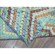 Load image into Gallery viewer, 10&#39;2&quot;x13&#39;4&quot; Colorful Afghan Kilim Pure Wool Hand Woven Oriental Rug FWR312540