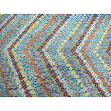 Load image into Gallery viewer, 10&#39;2&quot;x13&#39;4&quot; Colorful Afghan Kilim Pure Wool Hand Woven Oriental Rug FWR312540
