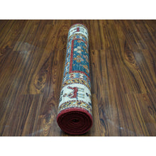 Load image into Gallery viewer, 2&#39;8&quot;x10&#39; Khorjin Design Colorful Runner Super Kazak Pure Wool Hand Knotted Oriental Rug FWR313602
