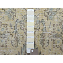 Load image into Gallery viewer, 6&#39;8&quot;x9&#39;6&quot; Beige Vintage Persian Tabriz Worn Pile Hand Knotted Oriental Rug FWR313626
