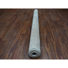 Load image into Gallery viewer, 6&#39;8&quot;x9&#39;6&quot; Beige Vintage Persian Tabriz Worn Pile Hand Knotted Oriental Rug FWR313626