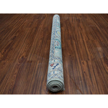 Load image into Gallery viewer, 5&#39;1&quot;x6&#39;6&quot; Colorful Gray Fusion Kazak Pure Wool Geometric Design Hand Knotted Oriental Rug FWR314400