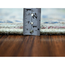 Load image into Gallery viewer, 5&#39;1&quot;x6&#39;6&quot; Colorful Gray Fusion Kazak Pure Wool Geometric Design Hand Knotted Oriental Rug FWR314400