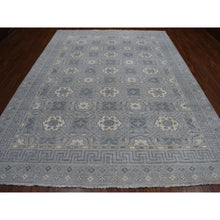 Load image into Gallery viewer, 8&#39;10&quot;x11&#39;8&quot; White Wash Peshawar With Khotan Design Pure Wool Hand Knotted Oriental Rug FWR314634