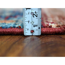Load image into Gallery viewer, 2&#39;9&quot;x8&#39; Khorjin Design Runner Red Super Kazak Geometric Hand Knotted 100% Wool Oriental Rug FWR316662