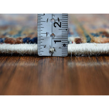 Load image into Gallery viewer, 2&#39;9&quot;x9&#39; Ivory Khorjin Design Runner Super Kazak Geometric Hand Knotted Pure Wool Oriental Rug FWR317190