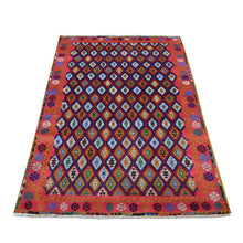 Load image into Gallery viewer, Blue Oriental Rug, Carpets, Handmade, Montana USA.