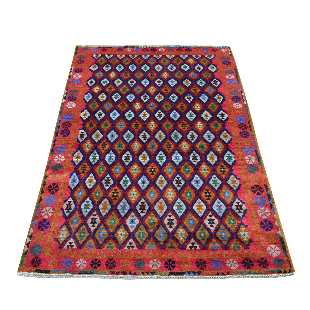 Blue Oriental Rug, Carpets, Handmade, Montana USA.