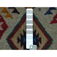 Load image into Gallery viewer, 5&#39;8&quot;x7&#39;6&quot; Gray Tribal Design Colorful Afghan Baluch 100% Wool Hand Knotted Oriental Rug FWR318894
