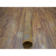 Load image into Gallery viewer, 3&#39;6&quot;x5&#39;9&quot; Brown Tribal Design Colorful Afghan Baluch Pure Wool Hand Knotted Oriental Rug FWR318966