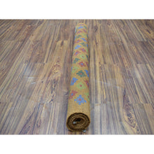 Load image into Gallery viewer, 4&#39;1&quot;x6&#39;1&quot; Brown Tribal Design Colorful Afghan Baluch Pure Wool Hand Knotted Oriental Rug FWR319134