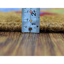 Load image into Gallery viewer, 4&#39;1&quot;x6&#39;1&quot; Brown Tribal Design Colorful Afghan Baluch Pure Wool Hand Knotted Oriental Rug FWR319134