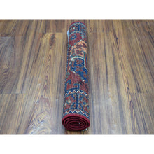 Load image into Gallery viewer, 2&#39;x3&#39; Red Elephant Feet Design Hand Knotted Afghan Ersari Pure Wool Oriental Rug FWR319458
