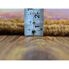 Load image into Gallery viewer, 3&#39;5&quot;x4&#39;7&quot; Orange Elephant Feet Design Colorful Afghan Baluch Hand Knotted Pure Wool Oriental Rug FWR319632