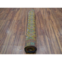 Load image into Gallery viewer, 3&#39;3&quot;x4&#39;8&quot; Brown Colorful Afghan Baluch Tribal Design Hand Knotted Pure Wool Oriental Rug FWR319638