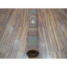 Load image into Gallery viewer, 3&#39;x4&#39;6&quot; Brown Hand Knotted Tribal Design Colorful Afghan Baluch Pure Wool Oriental Rug FWR319680